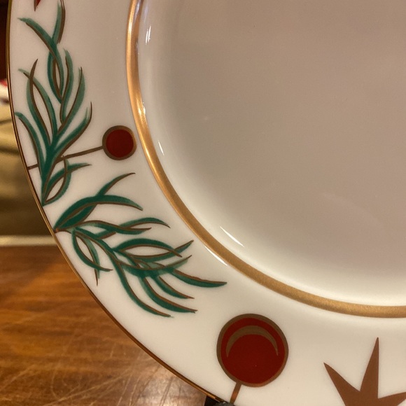 COPY  RARE!! New Tiffany & Co. Plate 1997 Ornaments Pattern Christmas Dessert - Picture 6 of 10